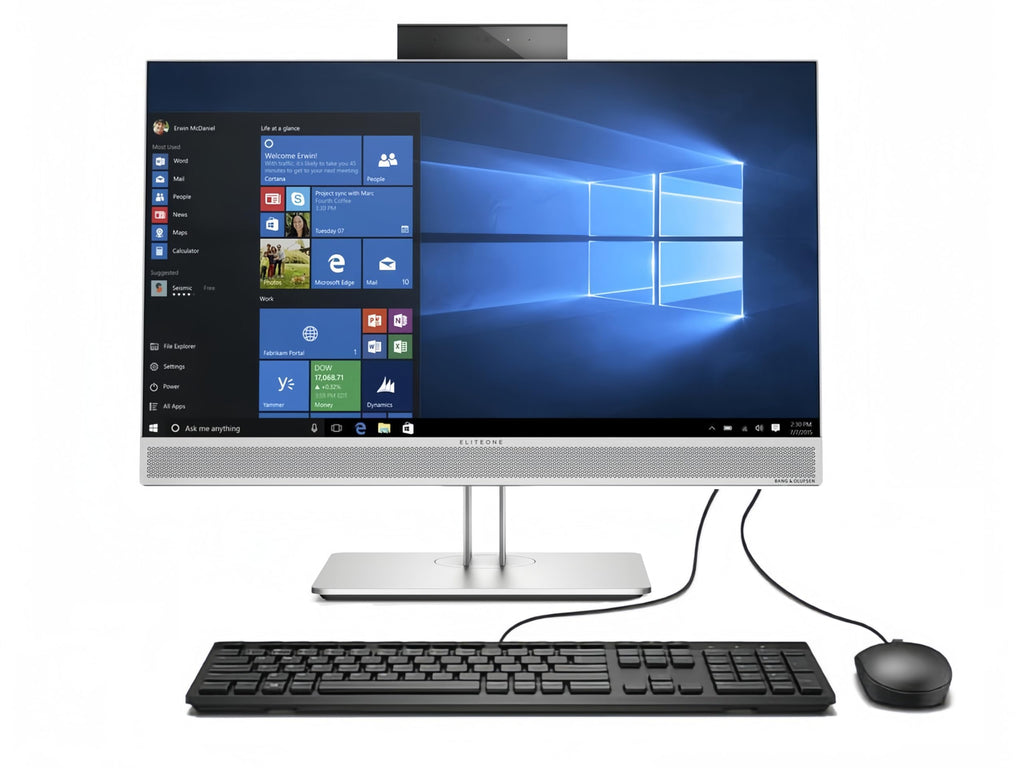 HP EliteOne 800 G3 All-in-One Desktop 23.8" FHD (1920x1080) Intel Core i5-6500T 3.2GHz 16GB RAM 256GB SSD Wired Keyboard and Mouse Windows 10 Pro (Renewed)